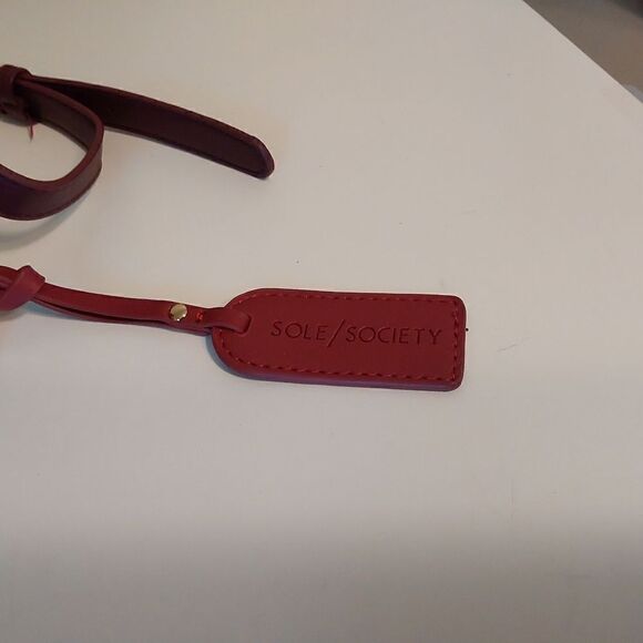 Sole Society Crossbody bag Maroon with bow - Picture 8 of 12